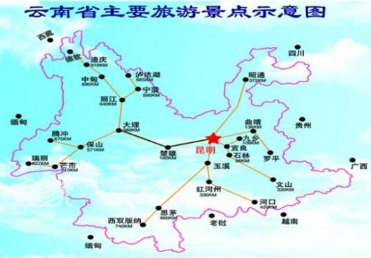 云南旅游景點(diǎn)大全圖/景點(diǎn)分布圖/景點(diǎn)地圖