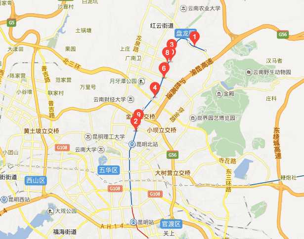 昆明北京路在哪個(gè)區(qū)?昆明北京路延長(zhǎng)線是哪個(gè)區(qū)?