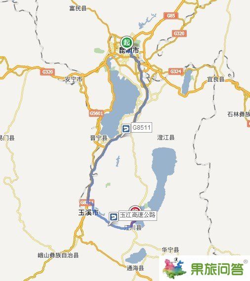 昆明到撫仙湖怎么坐車?有多少公里?
