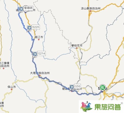 昆明到迪慶有多少公里有火車嗎,昆明到中甸汽車有沒有直達?